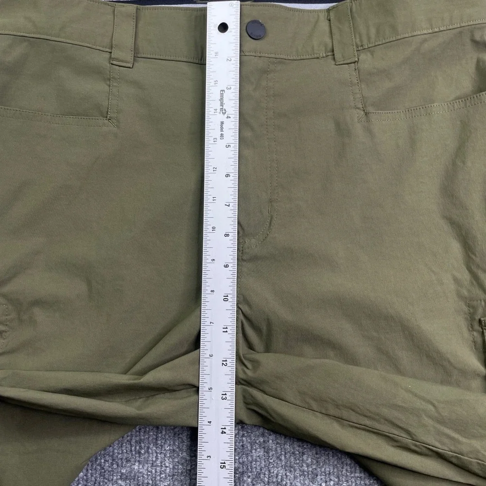 Orvis Cargo Shorts Mens 36 Green Stretch Nylon Outdoor Hiking Utility